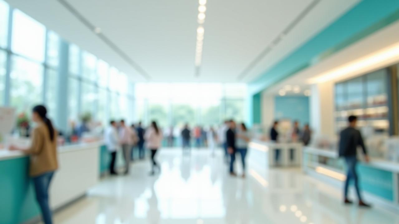 Kedai moden di Kuala Lumpur dengan pelanggan gembira